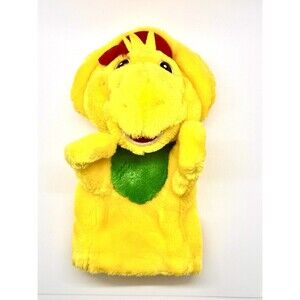 BJ Dinosaur Hand Puppet Barney & Friends Golden Bear 1990s Plush Lyons